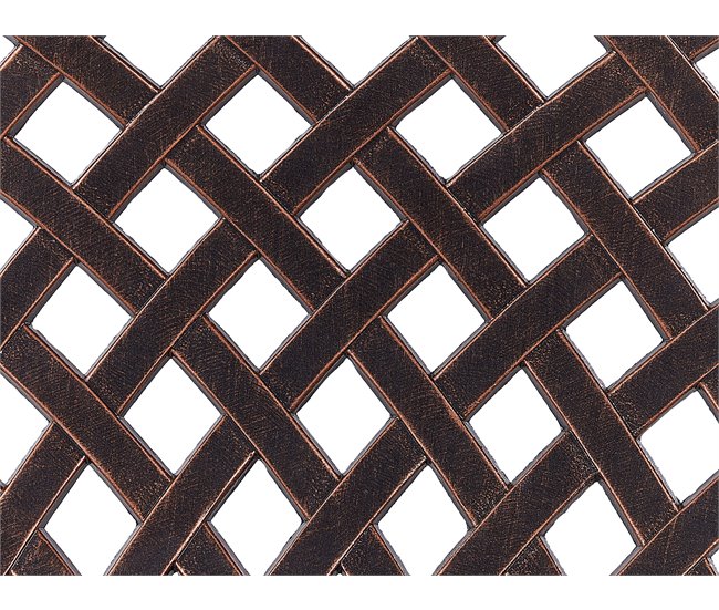 Beliani Banco Aluminio STAGGIA Marron