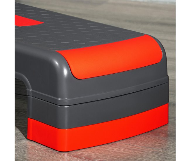 Step de Aeróbic PP HOMCOM, deportes y ocio - fitness Rojo