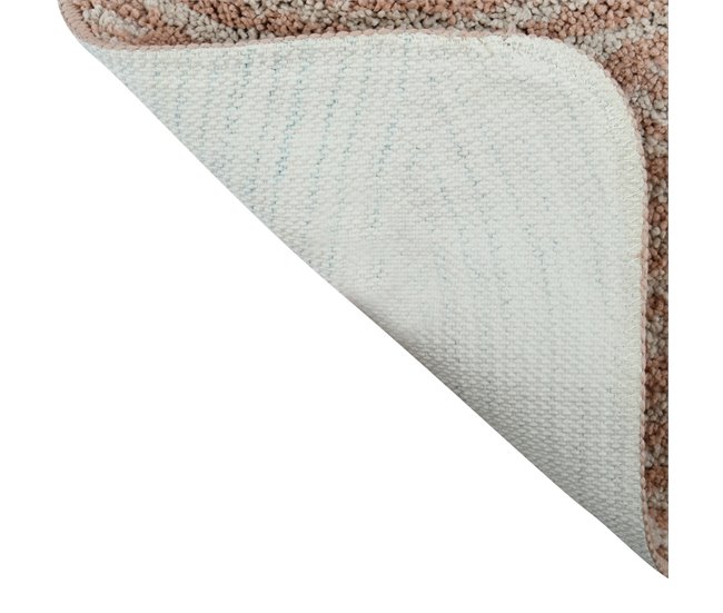 Alfombra Wave De Microfibra 80x50 Beige