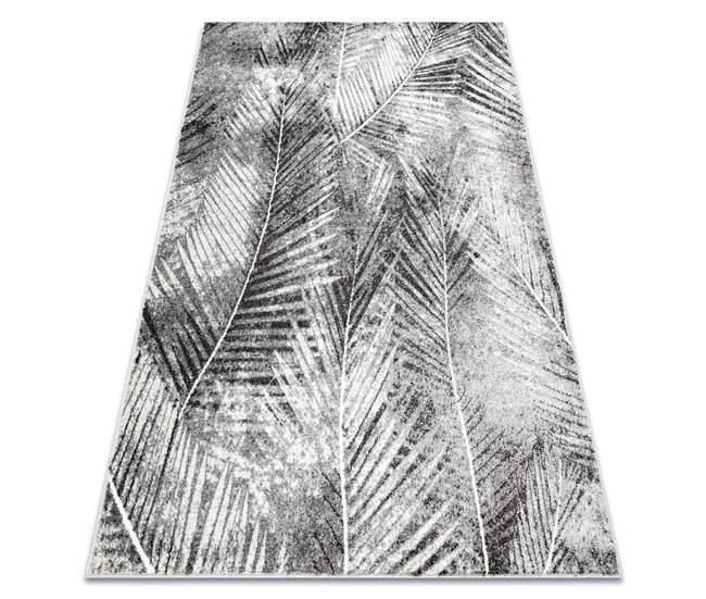 Alfombra MATEO 8035/644 círculo Moderna hojas de palma 180x270 Gris