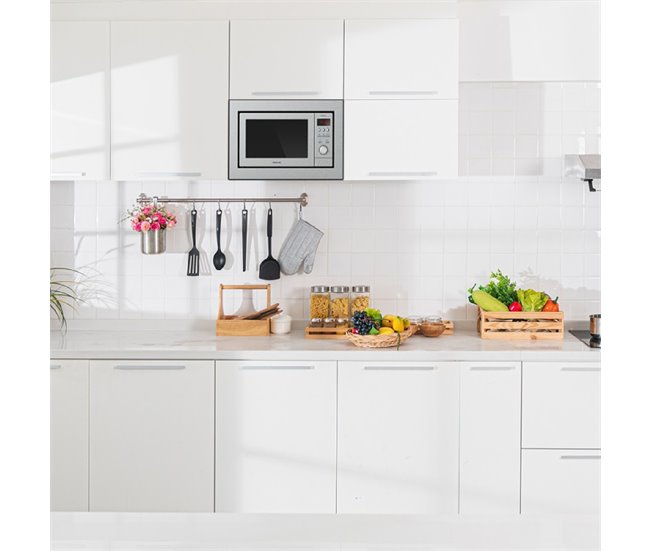 Cecotec Microondas encastrable con plato Microondas Encastrable G Plateado