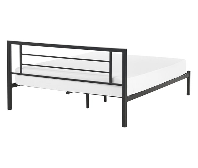 Beliani Cama Acero CUSSET 147x209 Blanco