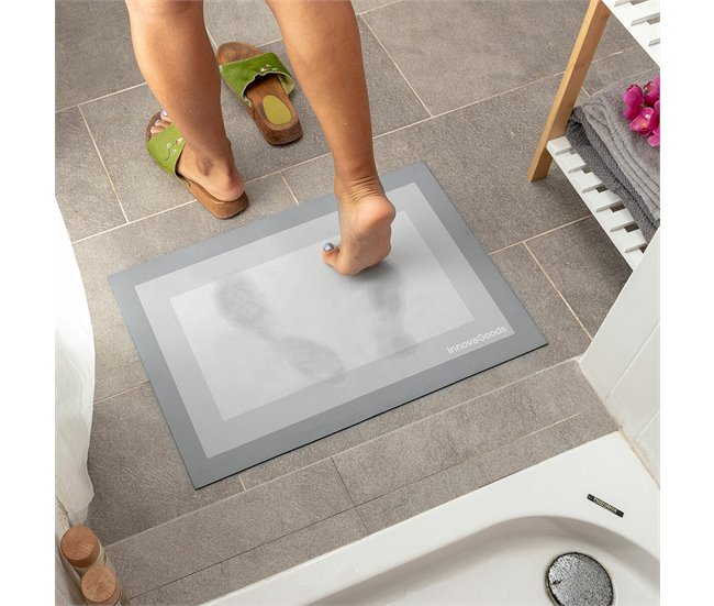 Alfombrilla de Baño Superabsorbente Gris