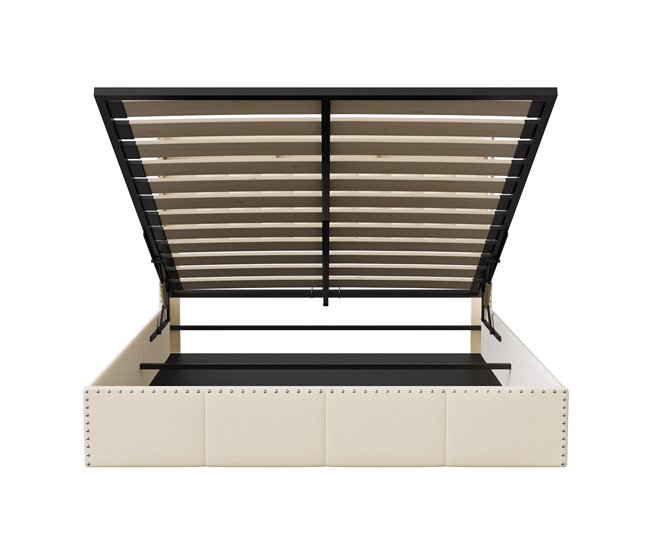 Estructura de cama 142x210 Beige
