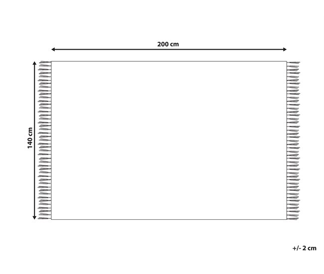 Beliani De pelo corto LASHE Blanco/ Beige