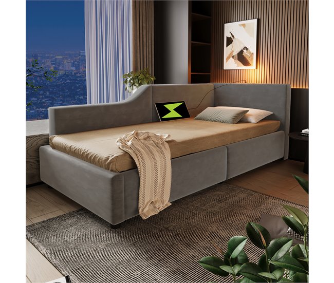 Canapés abatibles Gris