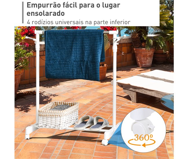 Perchero de Ropa Acero Inoxidable, Hierro, ABS, PP HOMCOM Multicolor