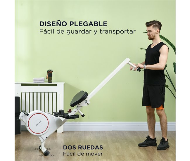 Máquina de Remo Acero, ABS SPORTNOW Blanco