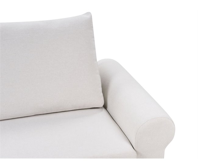 Beliani Sofá cama Tela SILDA Beige