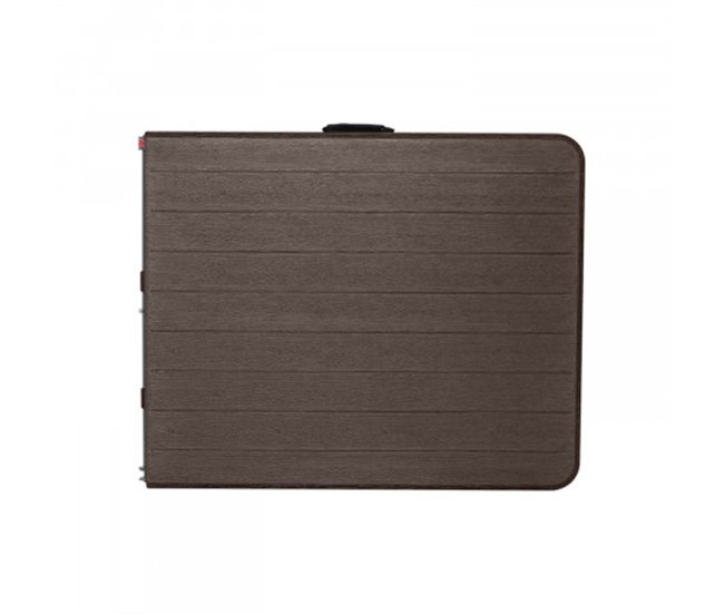Pack 2 Mesas Plegables Rectangulares Efecto Madera O91 Marron