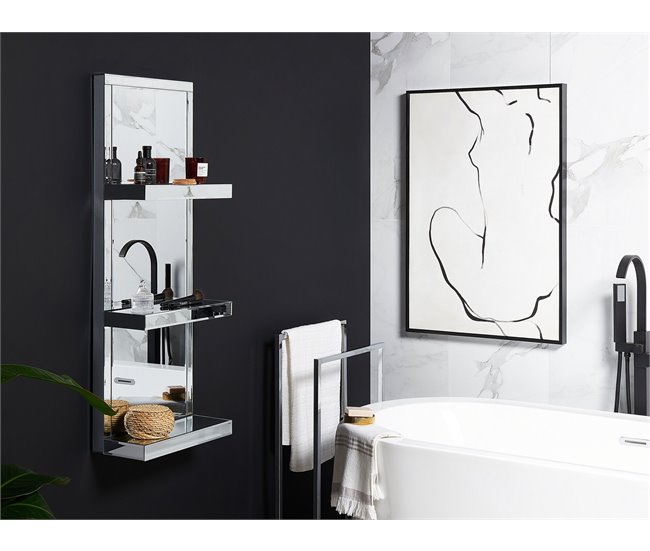 Beliani Estante GAONA Gris