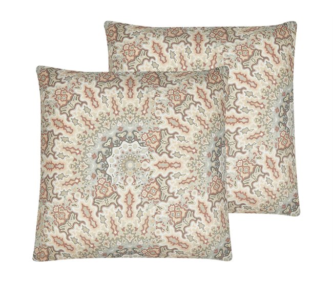 Beliani Cojín decorativo VRIESEA Multicolor