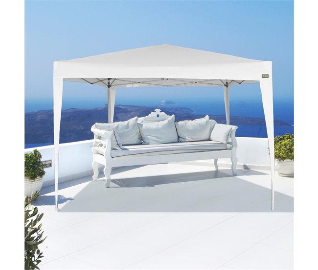 Cenador plegable poliéster UV50 Aktive Blanco