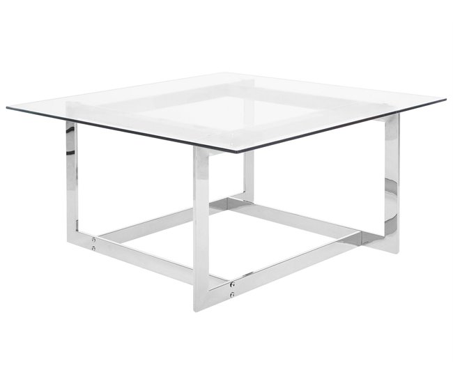 Beliani Mesa de centro CRYSTAL 80x80 Dorado