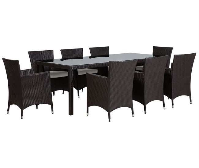 Beliani Conjunto de comedor ITALY Blanco