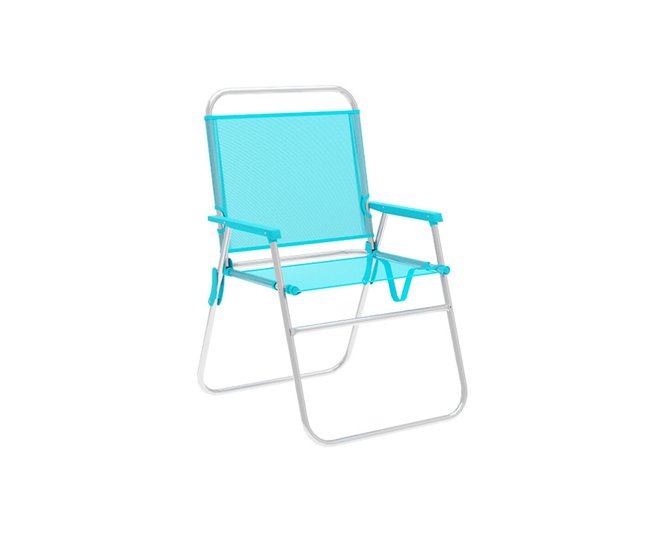 Silla Plegable Azul Claro