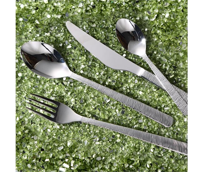 Set de 2 Cuchillos de mesa LYON Bergner Plateado