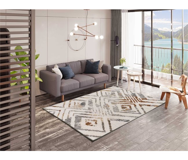 Alfombra de estilo étnico PICASSO - ATTICGO 80x150 Multicolor