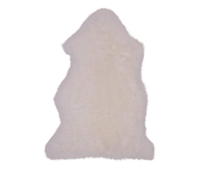 Alfombra Asimétrica Lambskin Blanco