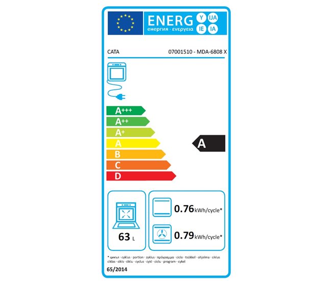 Horno multifunción CATA MDA-6808 X Inox