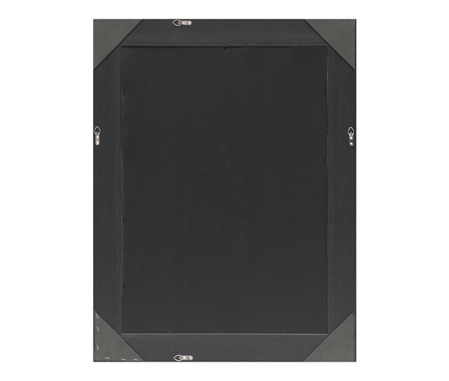 Espejo de pared Ocre rectangular con ganchos 74x2 Plateado