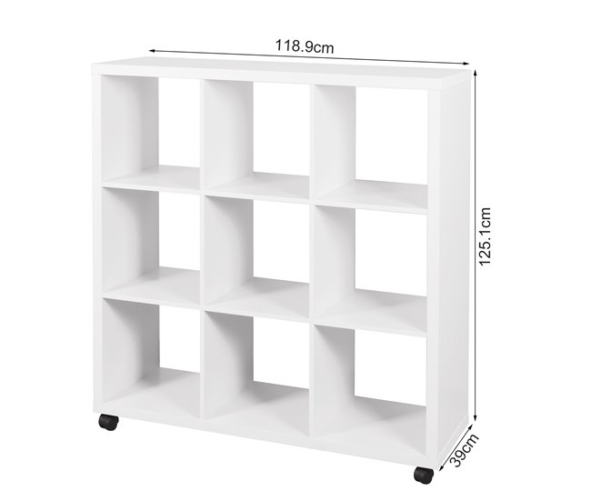 Estantería AGATHA 9 huecos Blanco