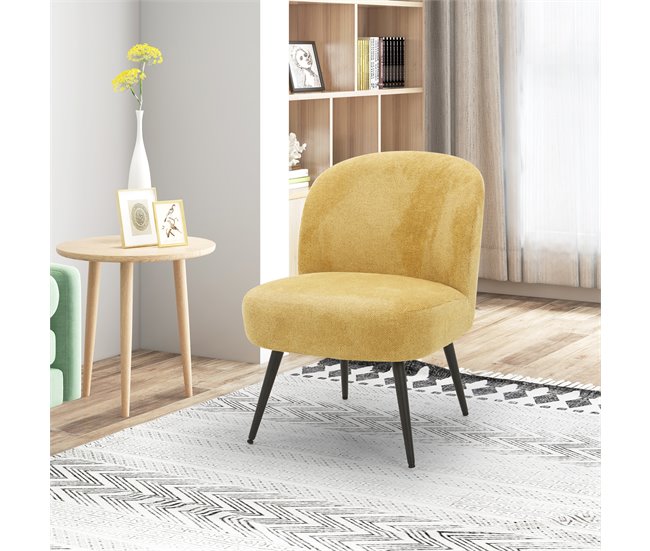 Sillón decorativo KITTY Amarillo