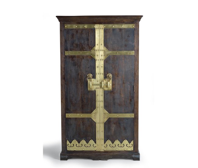 Armario madera y detalles en bronce .GINER Y COLOMER Marron