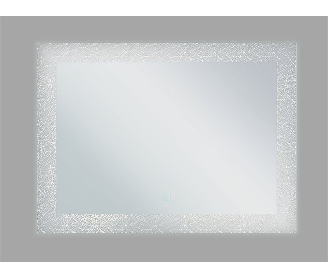 Beliani Espejo de baño NEXON Gris