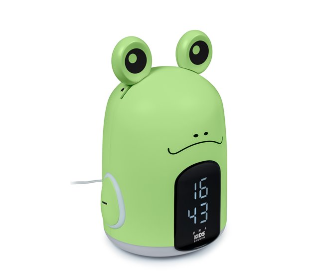 Reloj Despertador y luz nocturna RKIDSFROG BIGBEN Verde