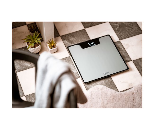 Báscula de baño Adler AD8174S Negro/ Gris