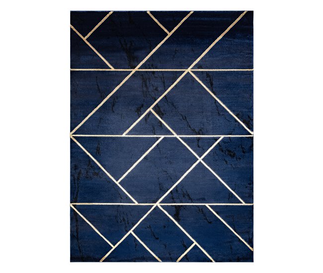 Alfombra EMERALD exclusivo 1012 glamour 120x170 Azul Marino