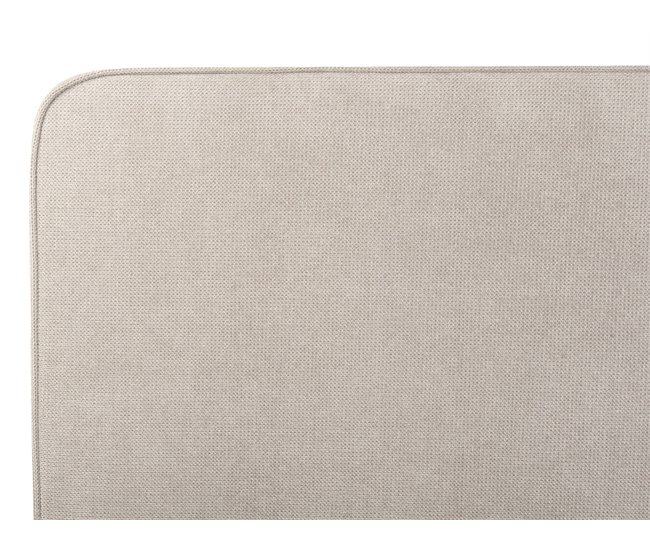 Beliani Cama con somier Poliéster VALOGNES 172x220 Gris Claro