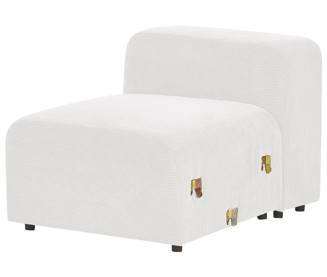 Beliani Sofá modular Pana FALSTERBO Crema