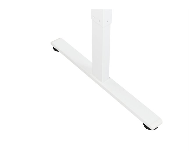 Beliani Escritorio esquinero regulable eléctrico DESTINES 160x109 Blanco