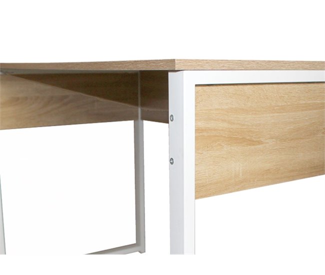 Mesa escritorio EGO color madera y blanco 110x75x60cm Blanco