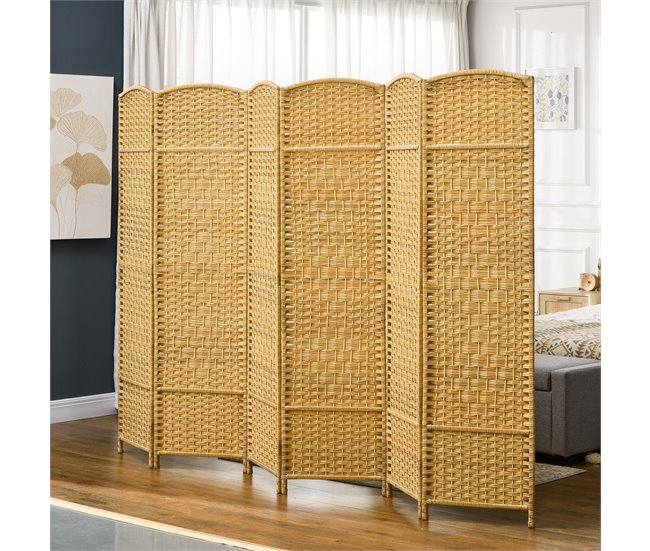 Biombo Polipropileno HOMCOM, hogar - decoración Marron
