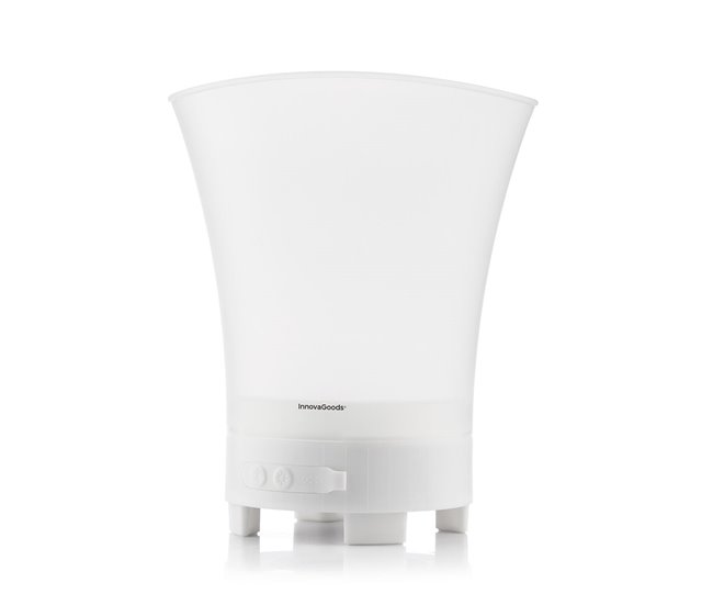 Cubitera LED con Altavoz Recargable Transparente