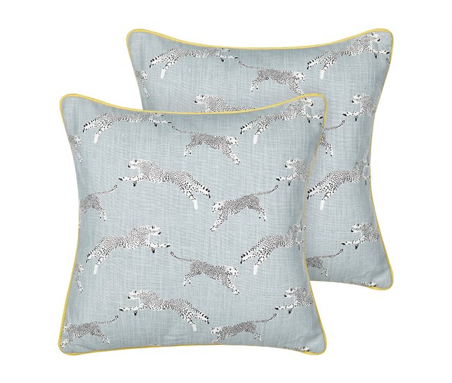 Beliani Cojín decorativo ARALES 45x45 Amarillo