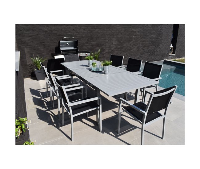 Conjunto de muebles de jardín CAPRI Negro