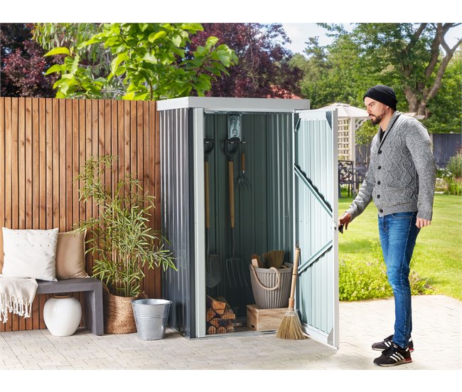 Beliani Cobertizo de jardín UMBRIA Grafito