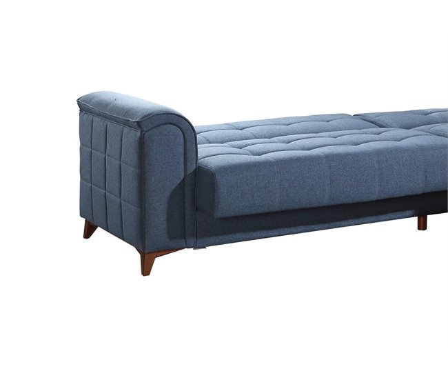 Chaise longue reversible con cama ELZA Azul