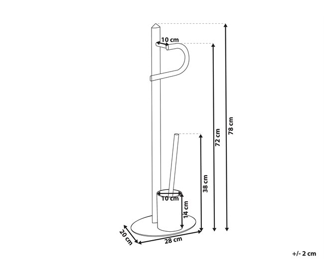 Beliani Escobilla SARTO Gris