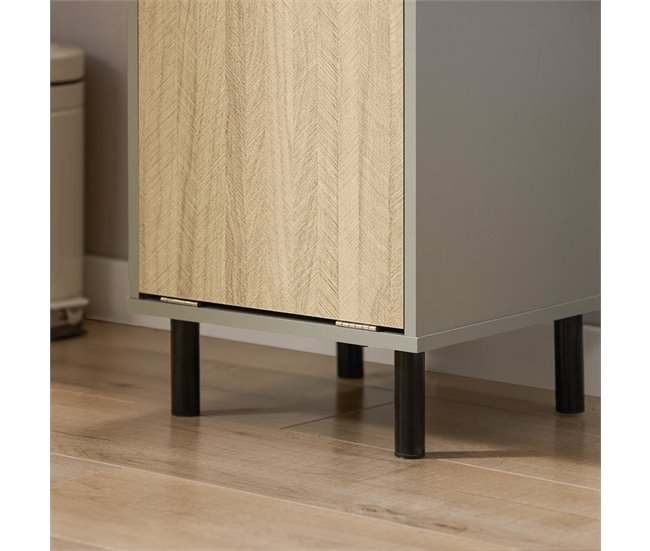 Cesto para Ropa Sucia con 1 Cesta BZR132-NG SoBuy Gris