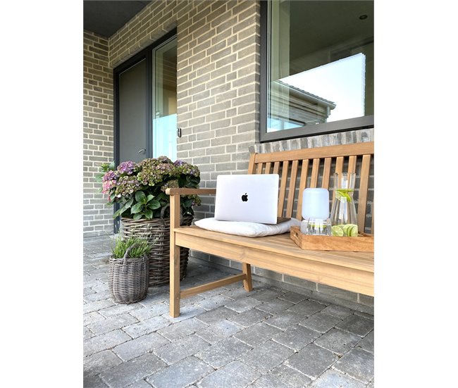 Beliani Banco Madera de acacia con certificado FSC® VIVARA Marron