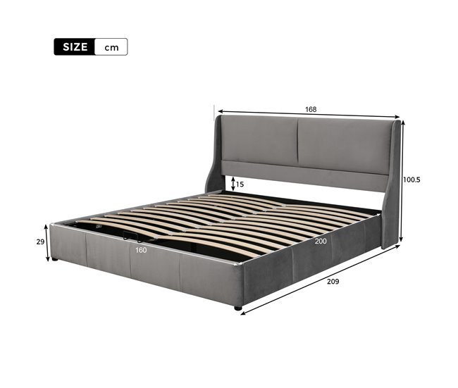 Canapés abatibles Gris