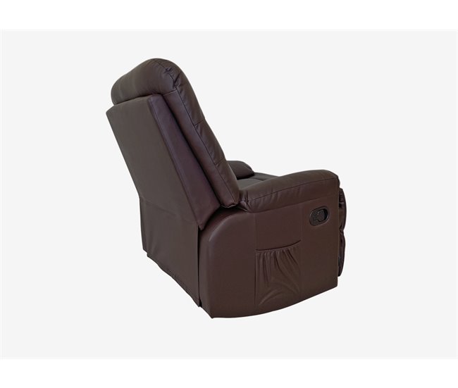 Sillón relax motorizado con masaje ROMA Chocolate