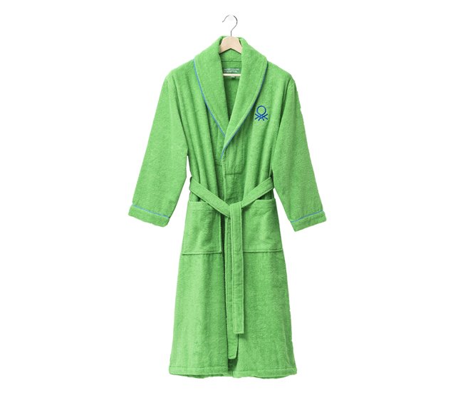 Albornoz benetton 360 gsm 100% algodón Verde
