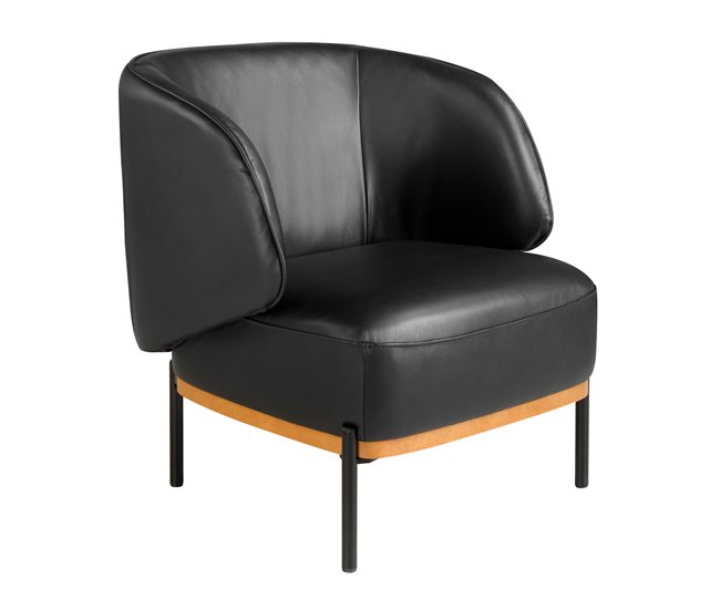 ANGEL CERDÁ Sillón piel Negro