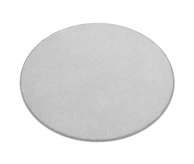Alfombra CASHMERE círculo llanura 133x133 Plateado